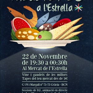 Nit de tapes del mercat l'estrella de gràcia