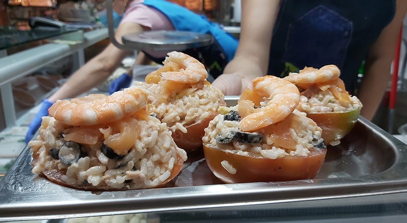 mercat-lestrella còctel de gambes